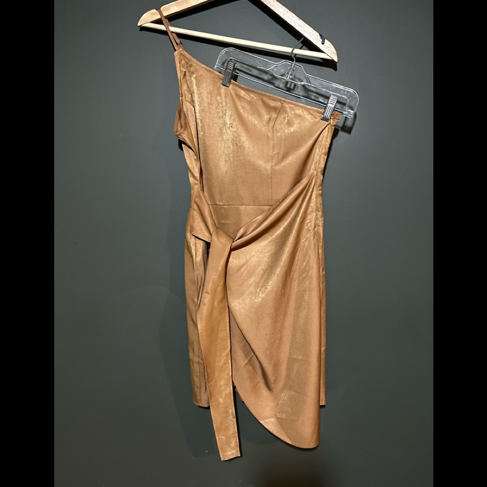 Gold Mini Dress